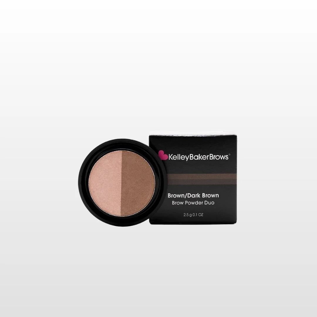 KBB Brown/Dark Brown Brow Powder Duo